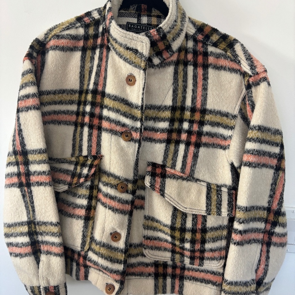 Bagatelle Plaid Jacket • Size Medium